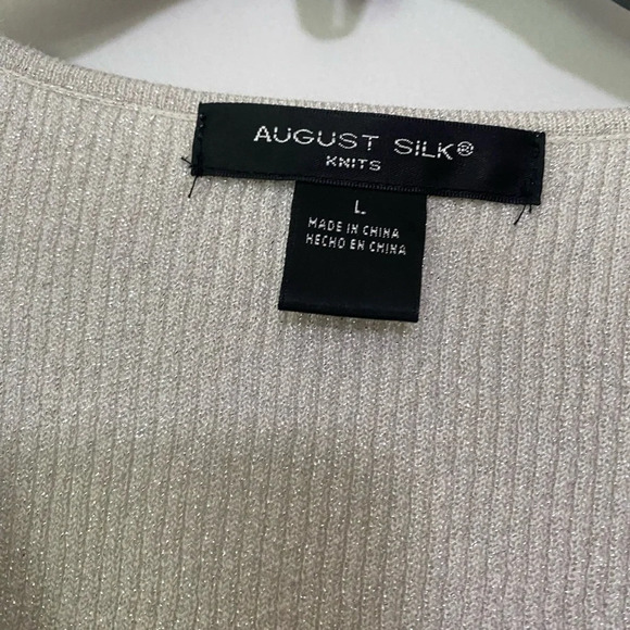 August Silk Cream Sleeveless Blouse - Picture 3 of 5